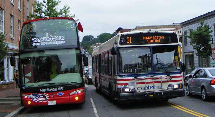 Open Top Sightseeing Washington DC Ayats Bravo 24 & WMATA OrionVI 2042